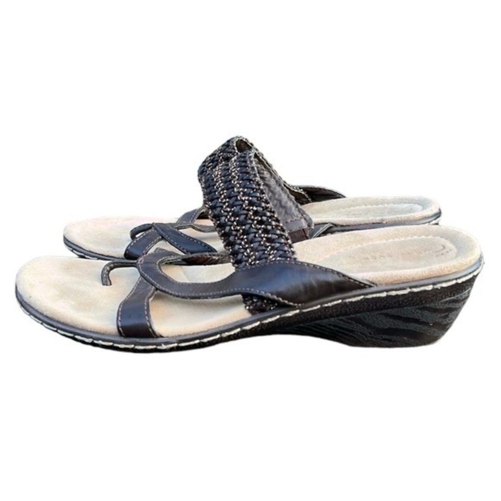 Wear.Ever Melanee Sandals Open Toe Weave Womens size 10, Color is Brown